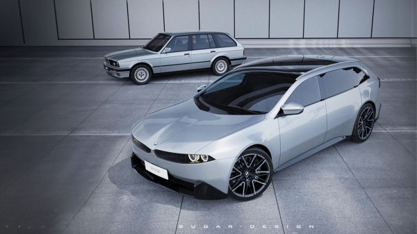 تصميم غير رسمي لسيارة BMW “Neue Klasse” 3 Series Touring يثير مشاعر عشاق E30