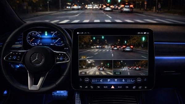 براءة اختراع جديدة من مرسيدس بنز لتحسين أداء الكاميرات ليلًا وفي ظروف الإضاءة المنخفضة